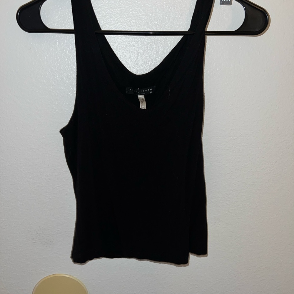 Final Touch Black Women's Tank Top